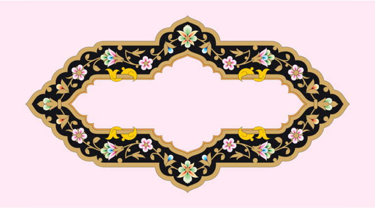 کتیبه تذهیب وکتور