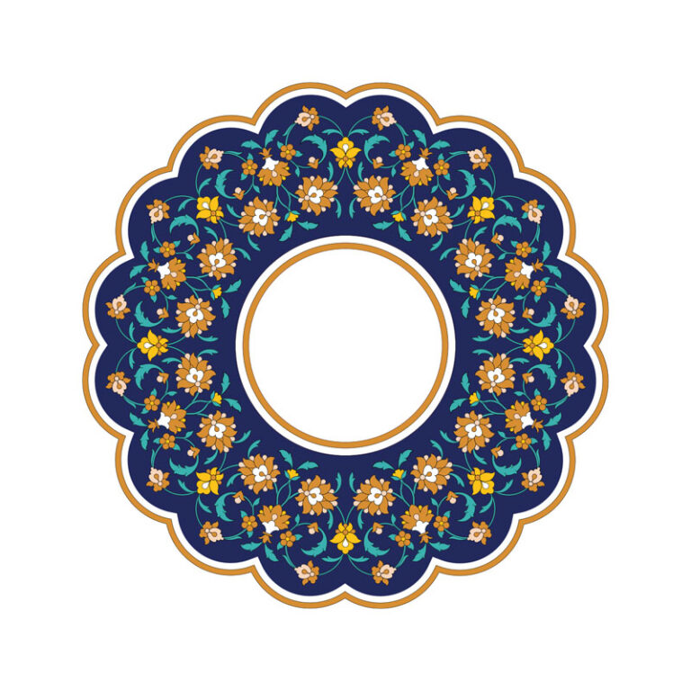 شمسه گلدار ایرانی