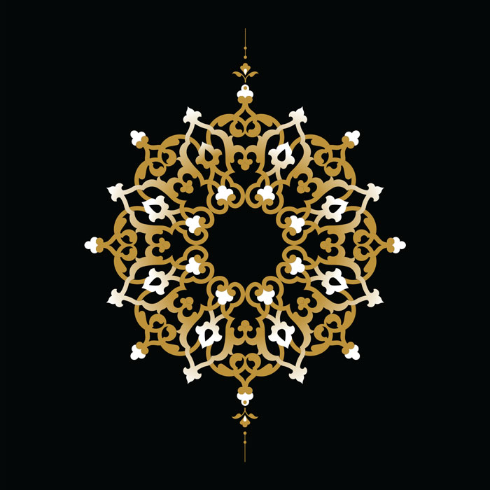 شمسه تذهیب و نقش خورشیدی