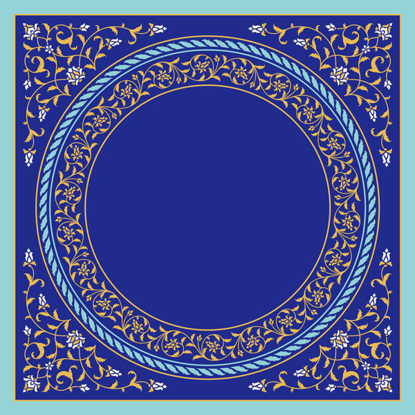 حاشیه دایره و لچک