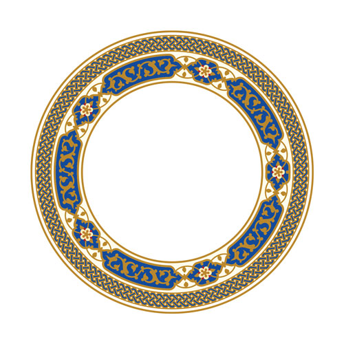 طرح حاشیه دایره