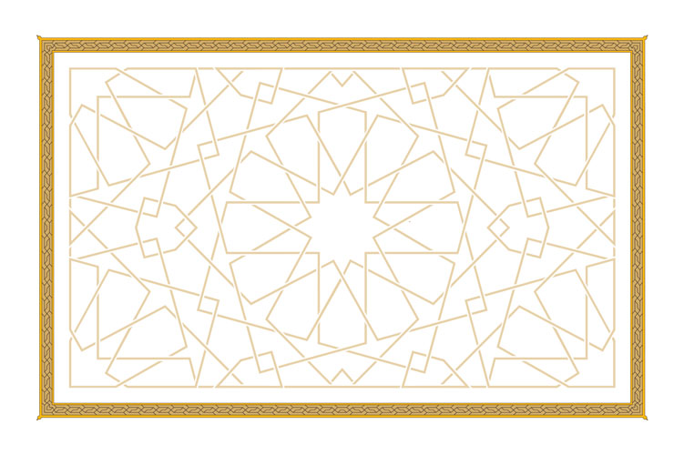 قاب همراه پس زمینه هندسی