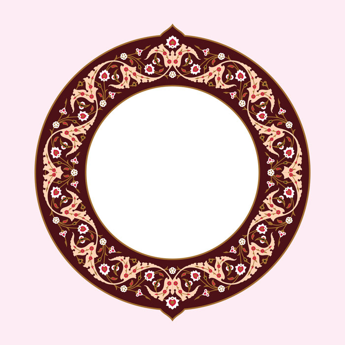 طرح وکتور حاشیه اسلیمی